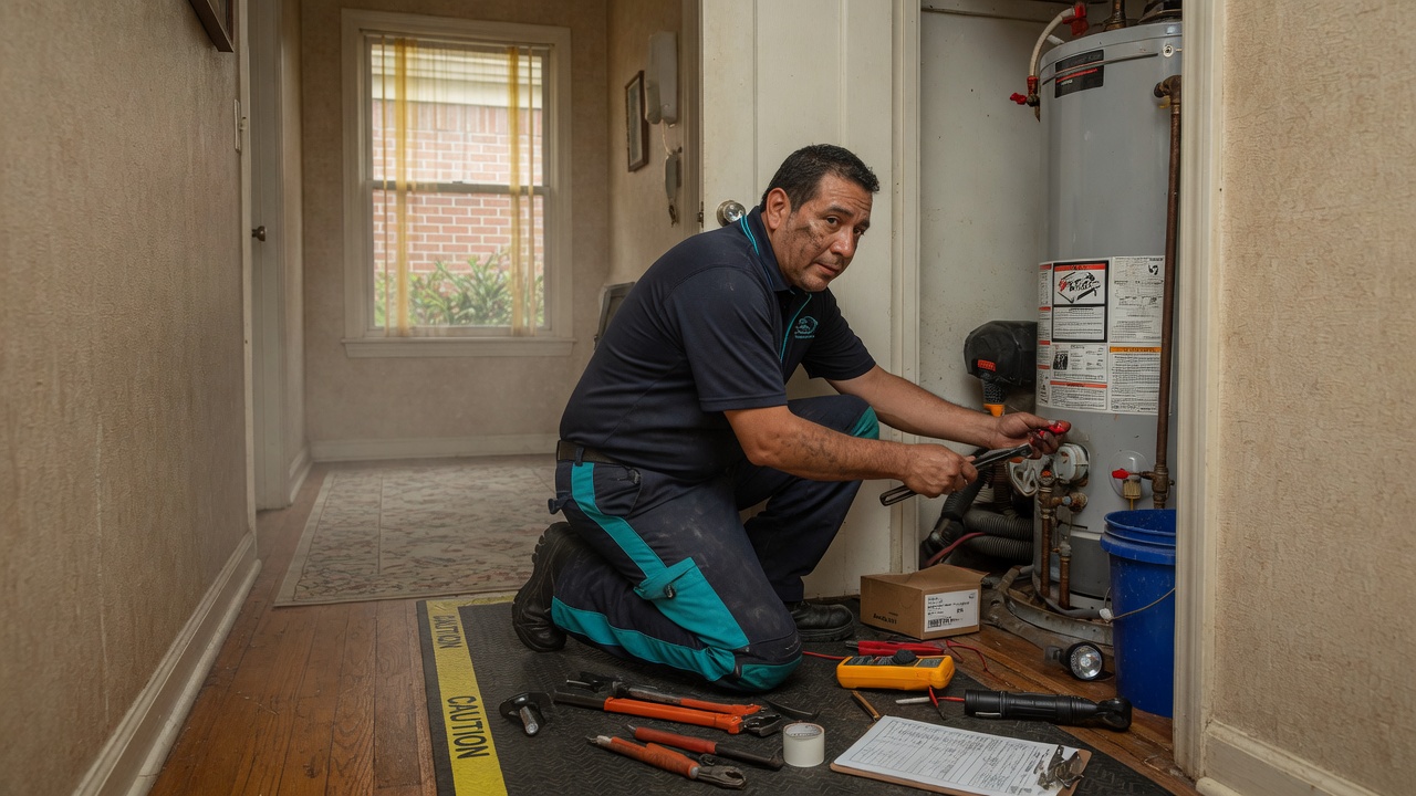 No hot water — Minneapolis plumber